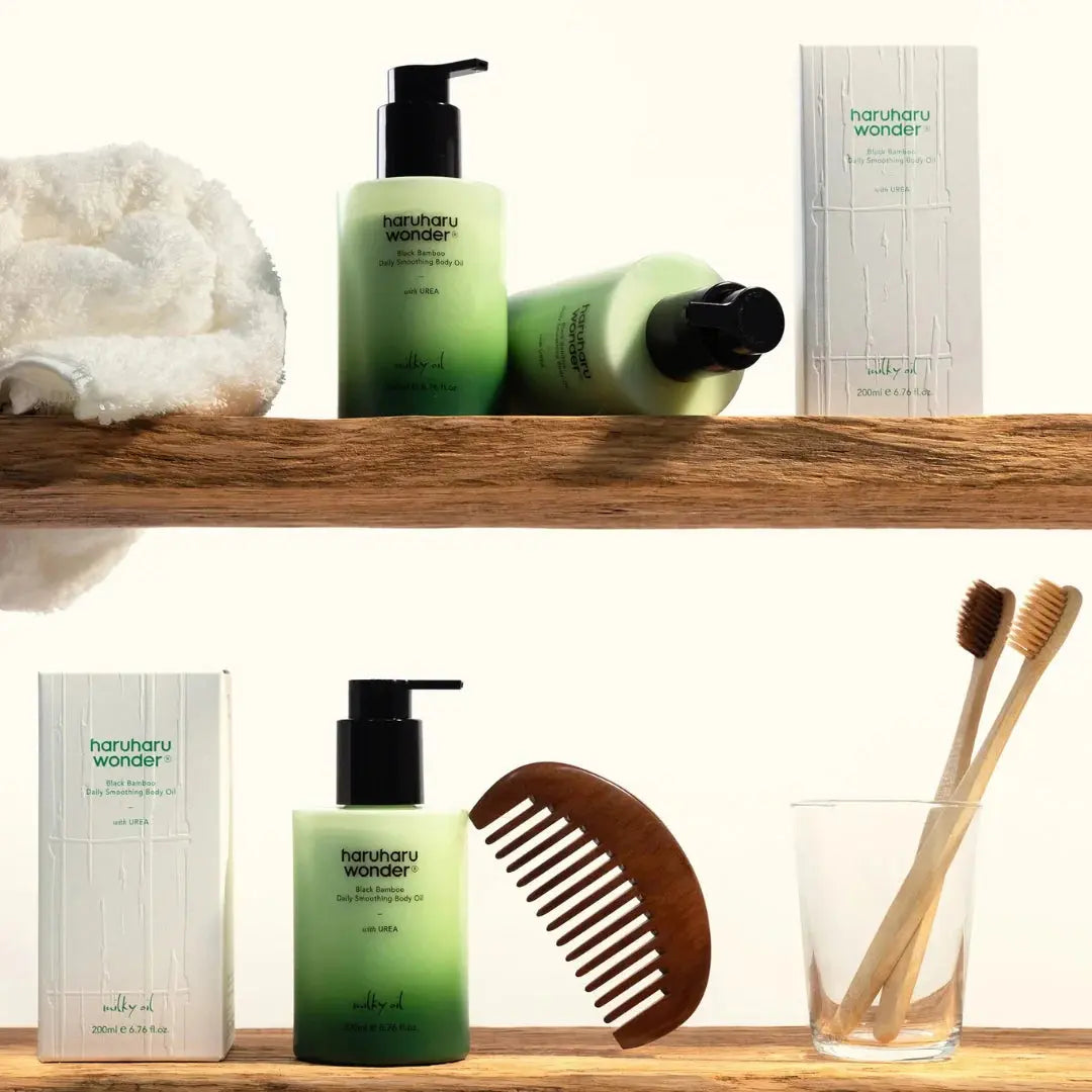 Black Bamboo Daily Soothing Body Oil - 200 ml Haruharu Wonder