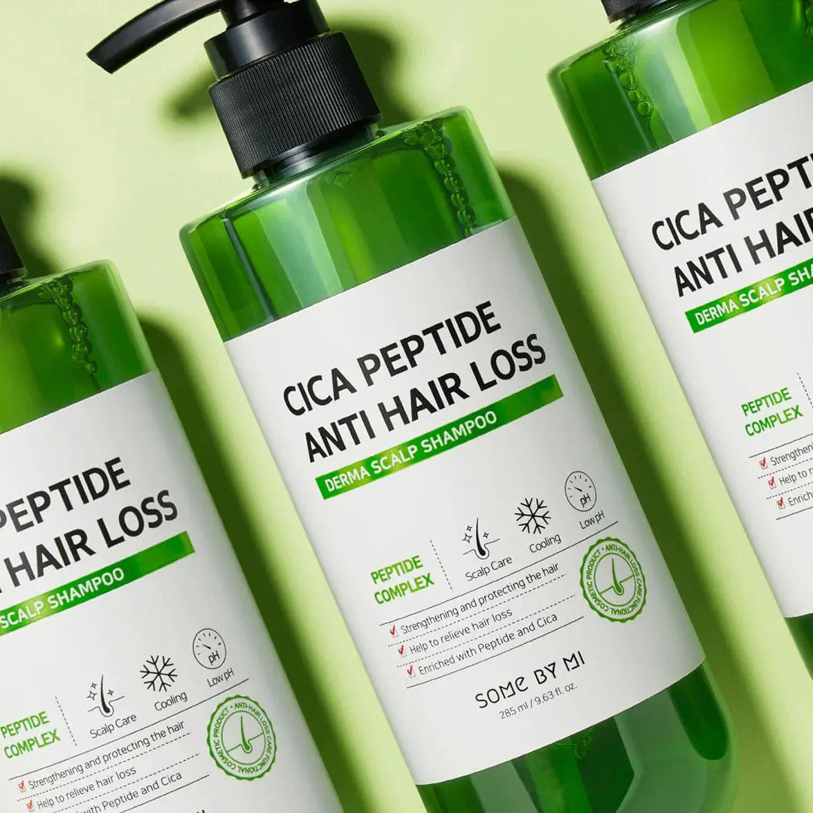 Cica Peptide Anti-Hair Loss Derma Scalp Shampoo - 285 ml Some by Mi