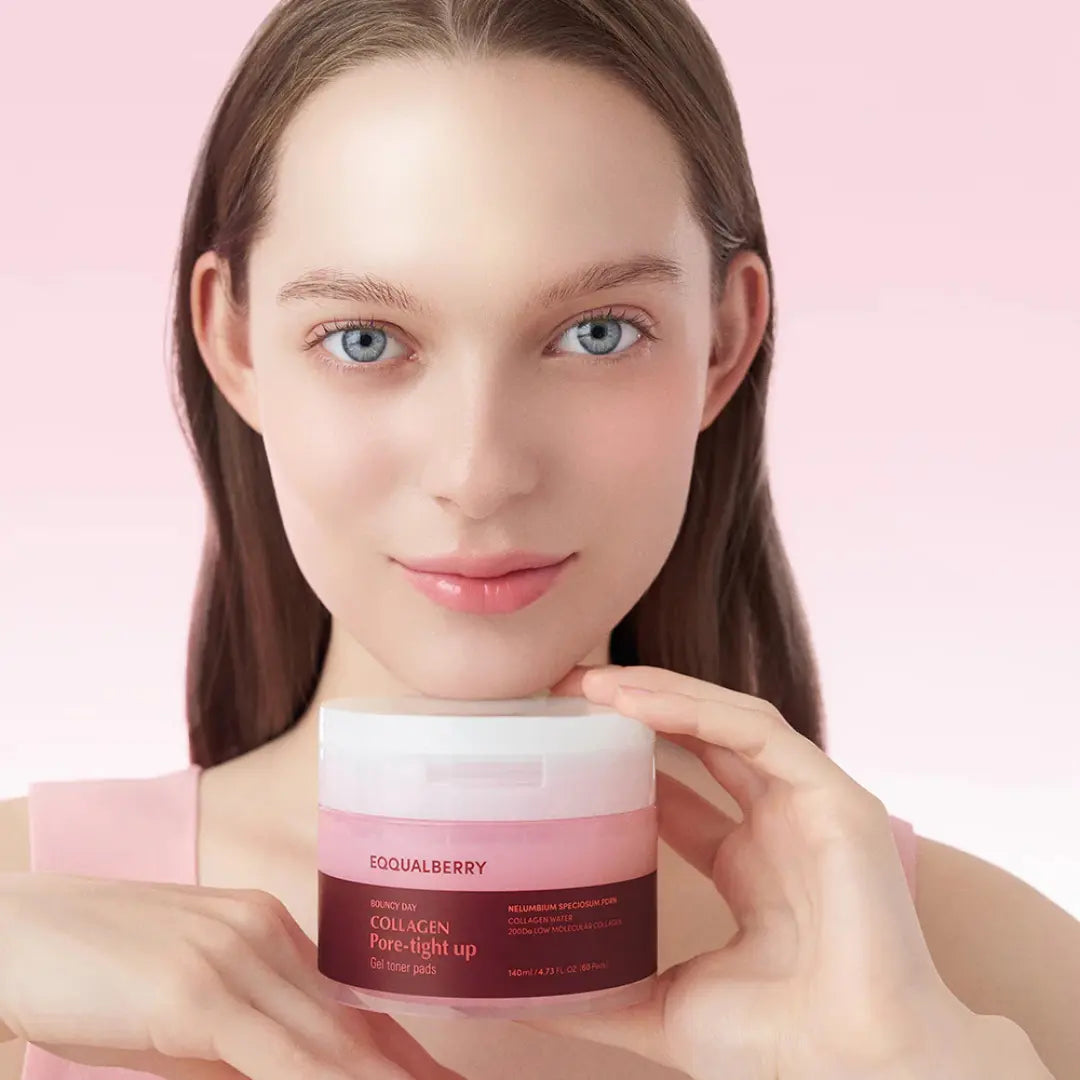 Collagen Pore-Tight Up Gel Toner Pads - 60 Pads EQQUALBERRY