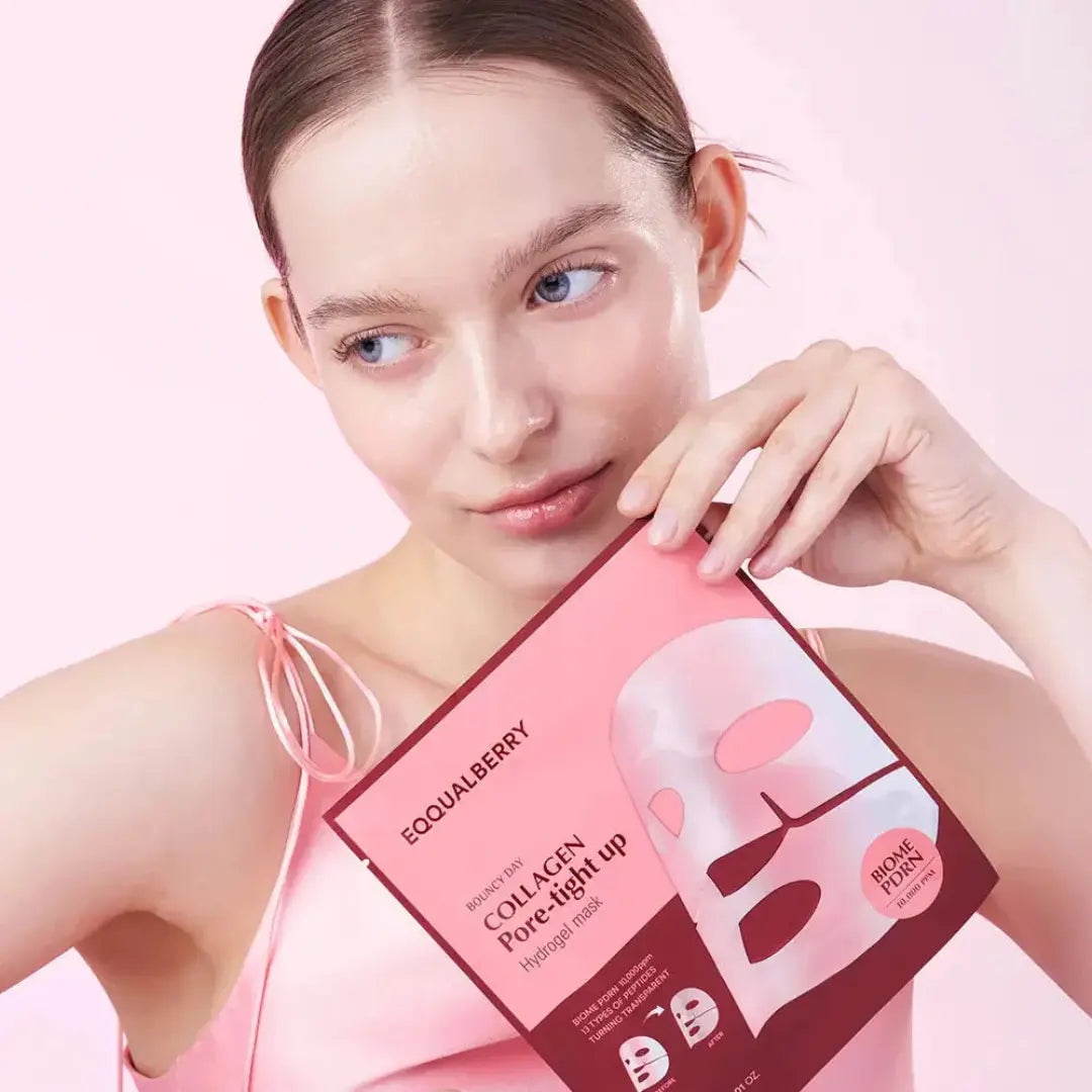 Collagen Pore-Tight Up Hydrogel Mask Set - 4 Sheet Masks EQQUALBERRY