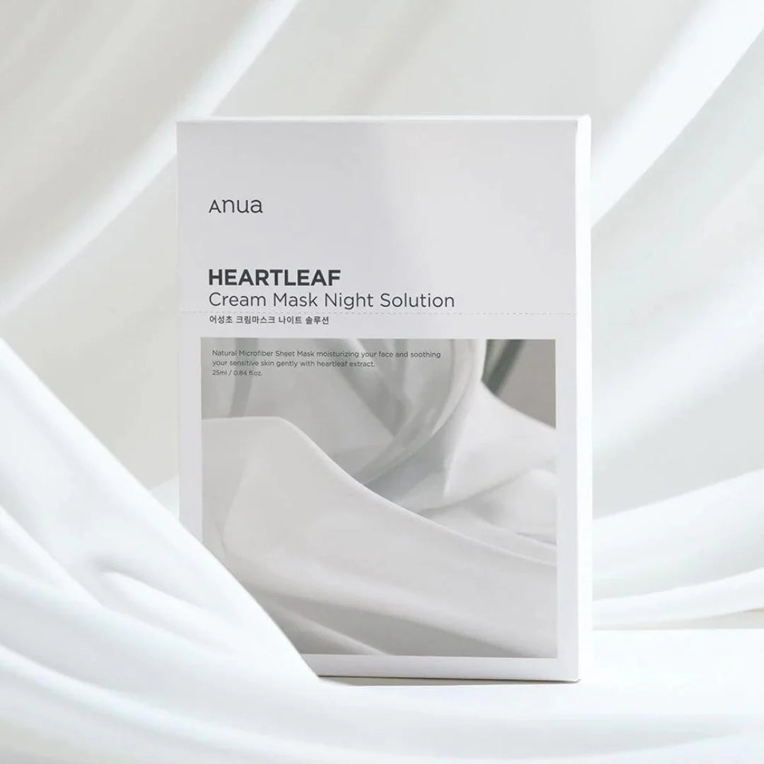 Heartleaf Cream Mask Night Solution Pack - 1 Sheet Mask Anua