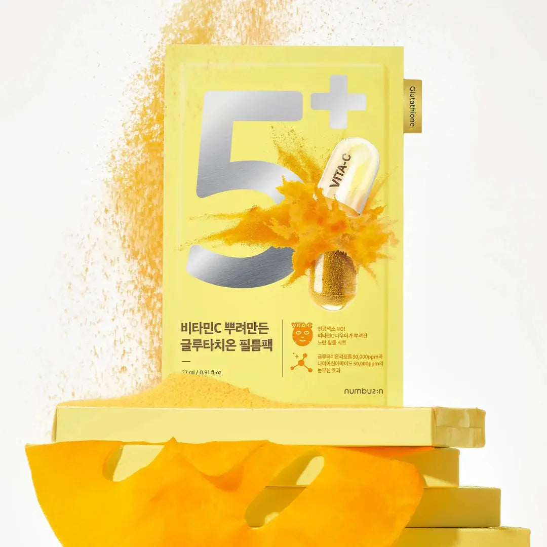 No. 5 Vitamin Spotlight Sheet Mask - 1 Sheet Mask Numbuzin