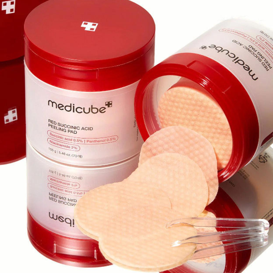 Red Succinic Acid Peeling Pad - 70 Pads Medicube