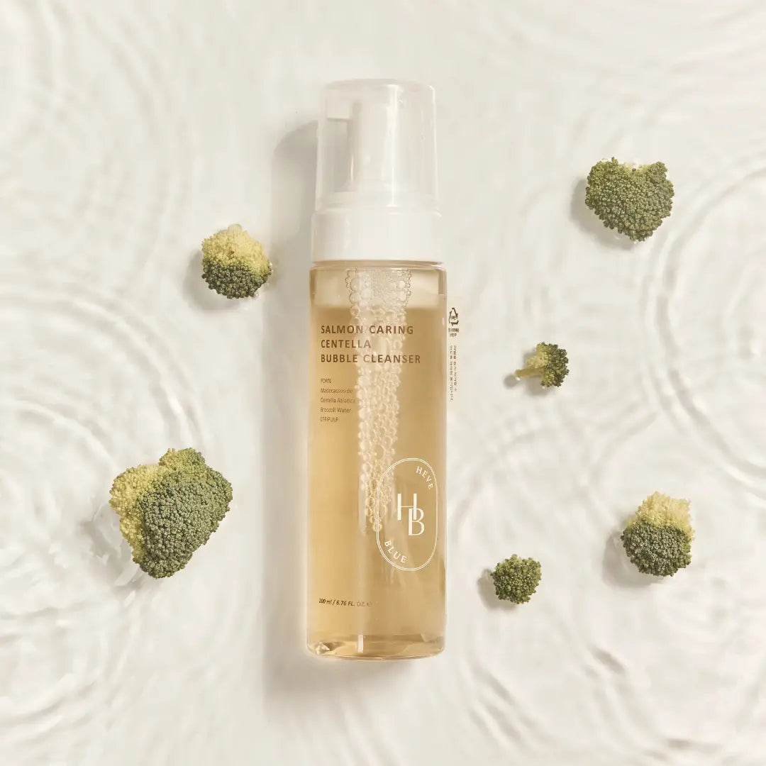 Salmon Caring Centella Bubble Cleanser - 200 ml HEVEBLUE
