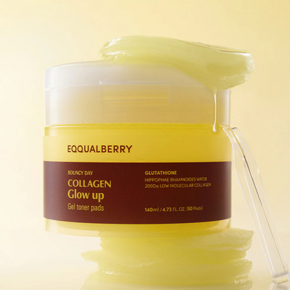 Collagen Glow Up Gel Toner Pads - 60 Pads