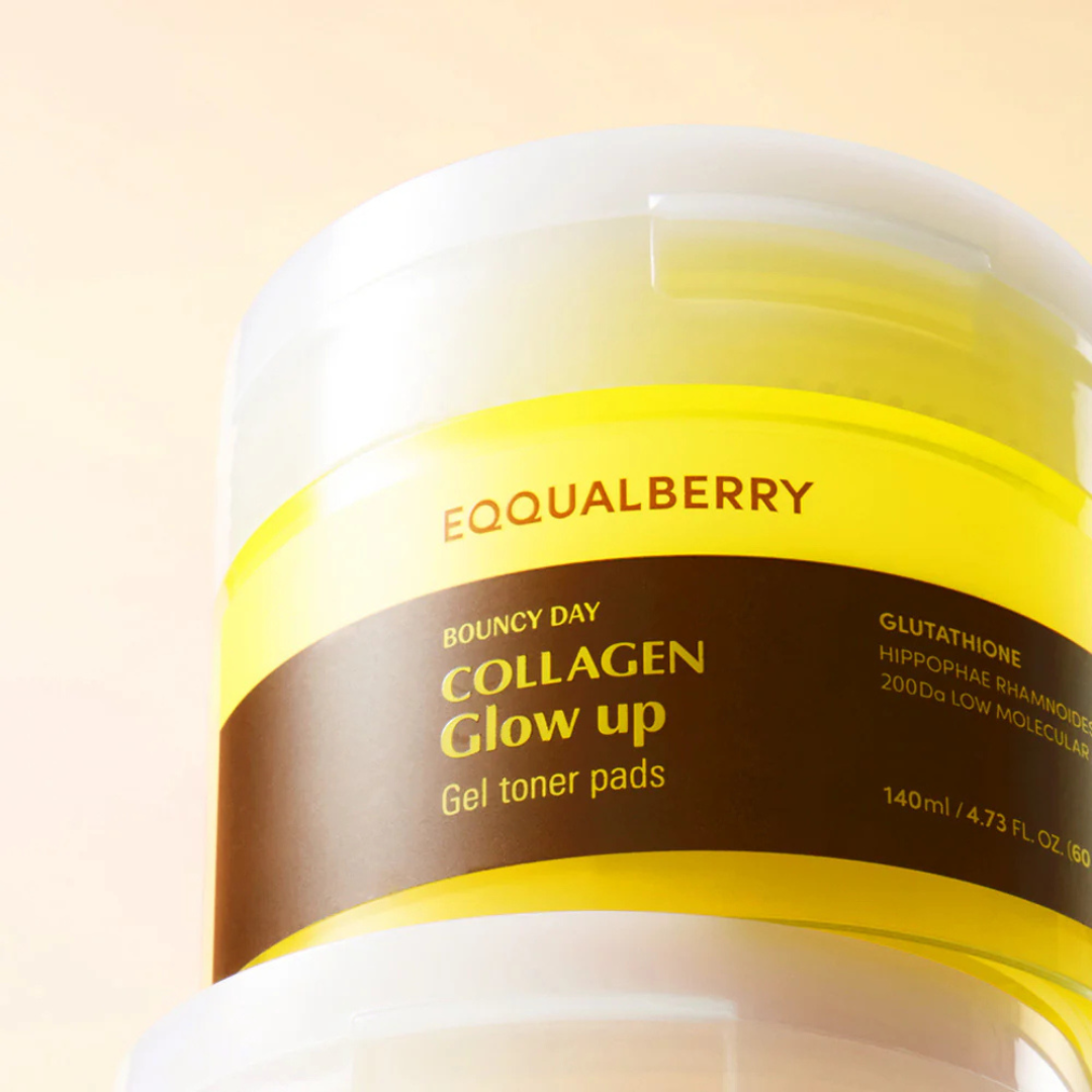 Collagen Glow Up Gel Toner Pads - 60 Pads