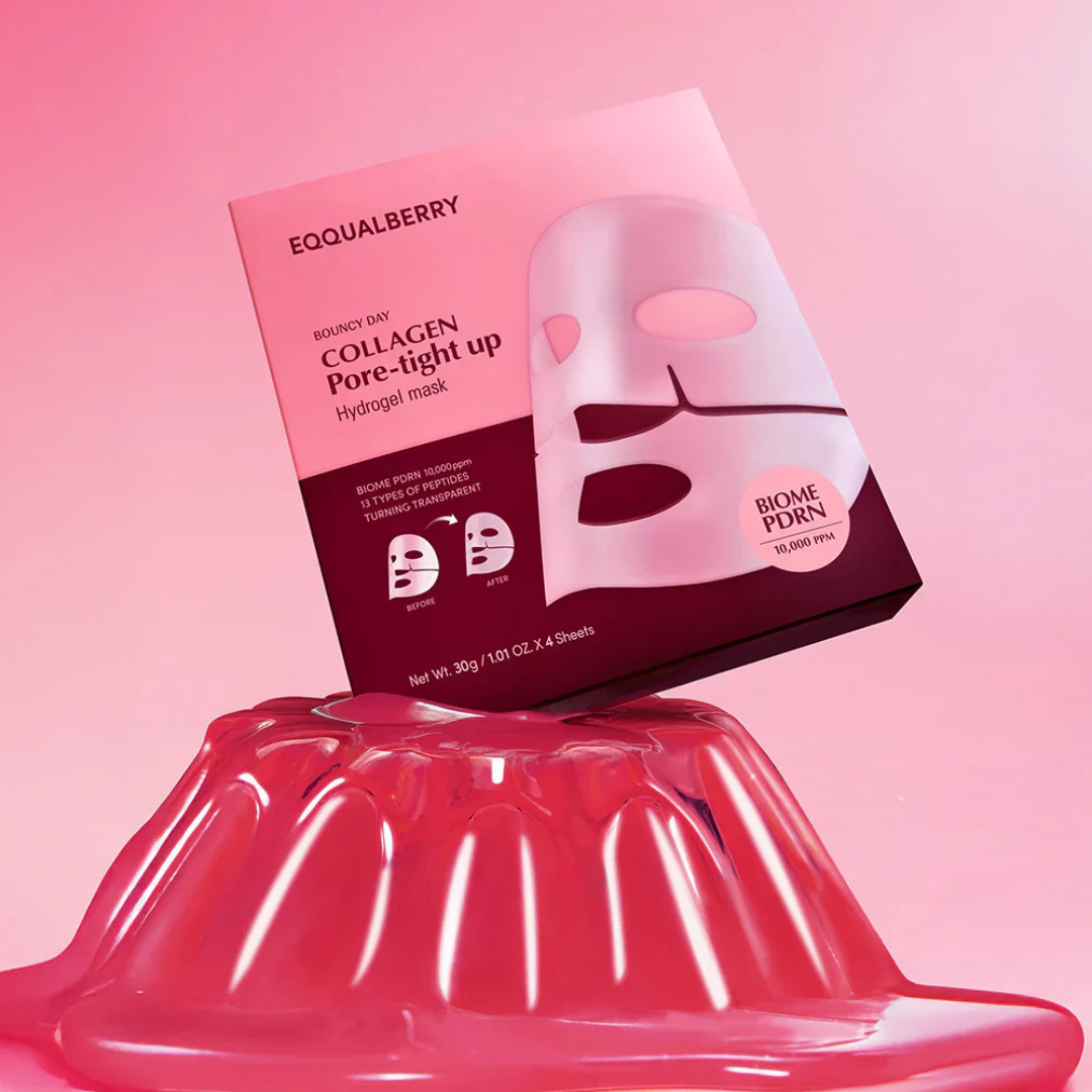 Collagen Pore-Tight Up Hydrogel Mask Set - 4 Sheet Masks