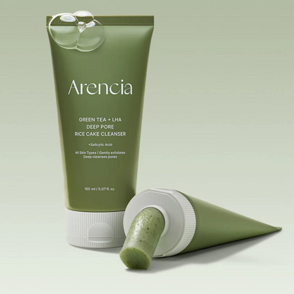 Green Tea + LHA Deep Pore Rice Cake Cleanser - 150 g