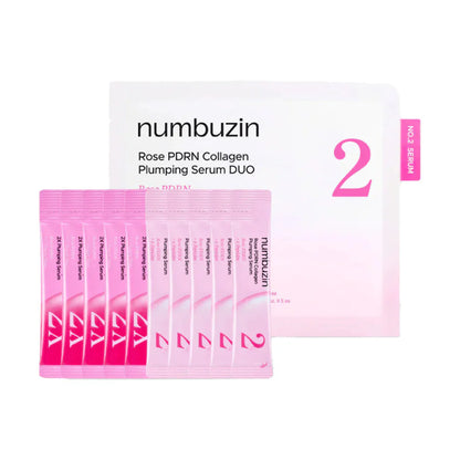 No. 2 Rose PDRN Collagen Plumping Serum - 1.2 ml x 10