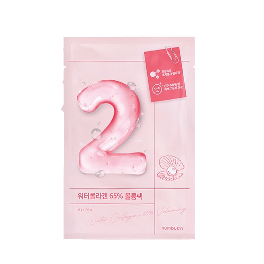 No. 2 Water Collagen 65% Voluming Sheet Mask - 4 Sheet Masks