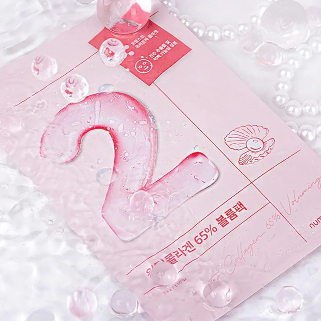 No. 2 Water Collagen 65% Voluming Sheet Mask - 4 Sheet Masks