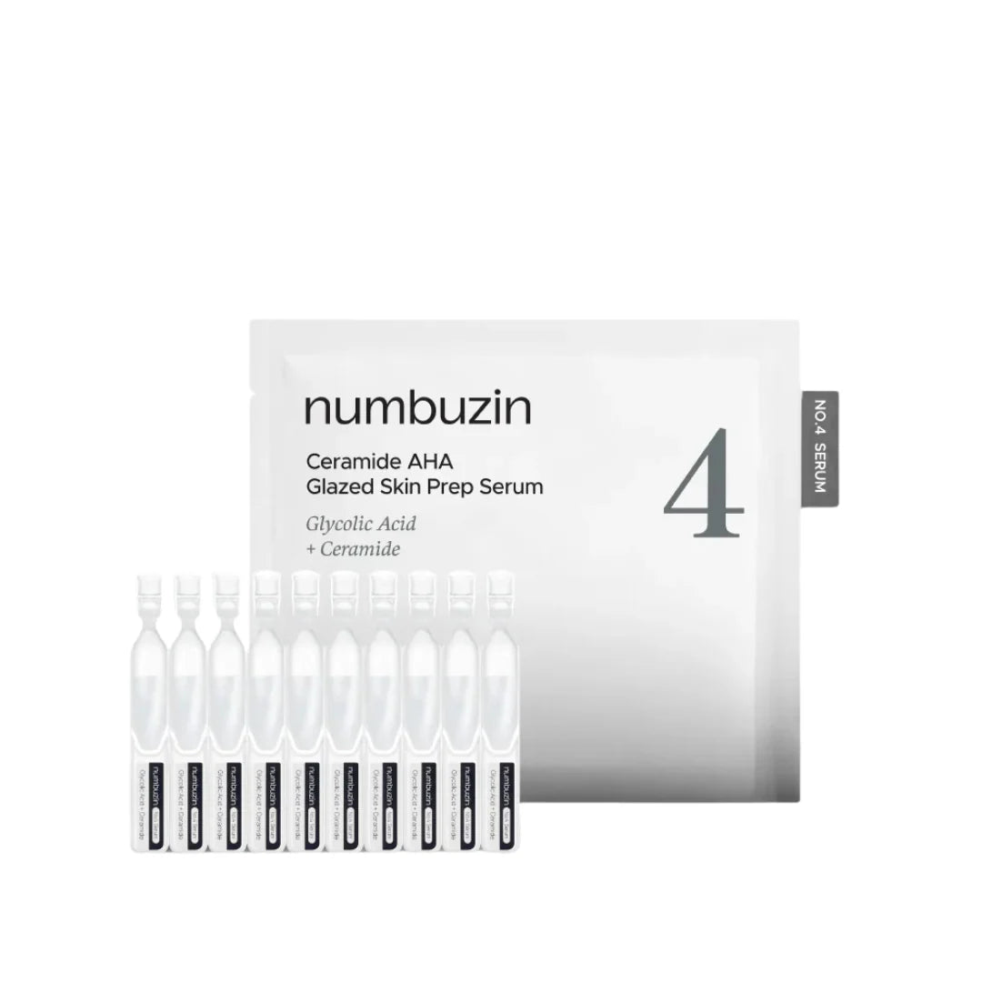 No.4 Ceramide AHA Glazed Skin Prep Serum - 1.3 ml x 10