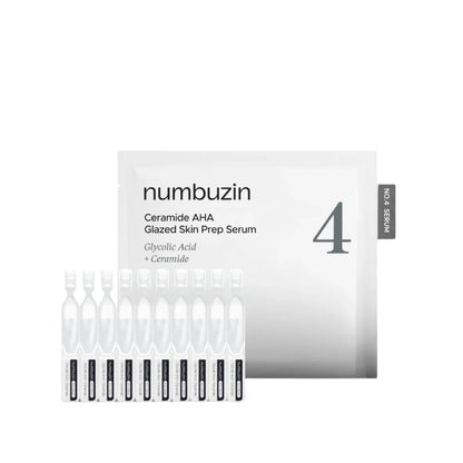 No.4 Ceramide AHA Glazed Skin Prep Serum - 1.3 ml x 10