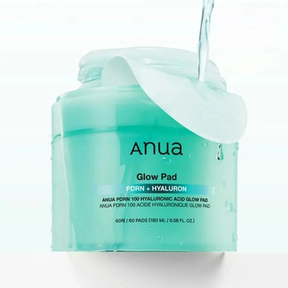 PDRN 100 Hyaluronic Acid Glow Pad - 60 Pads