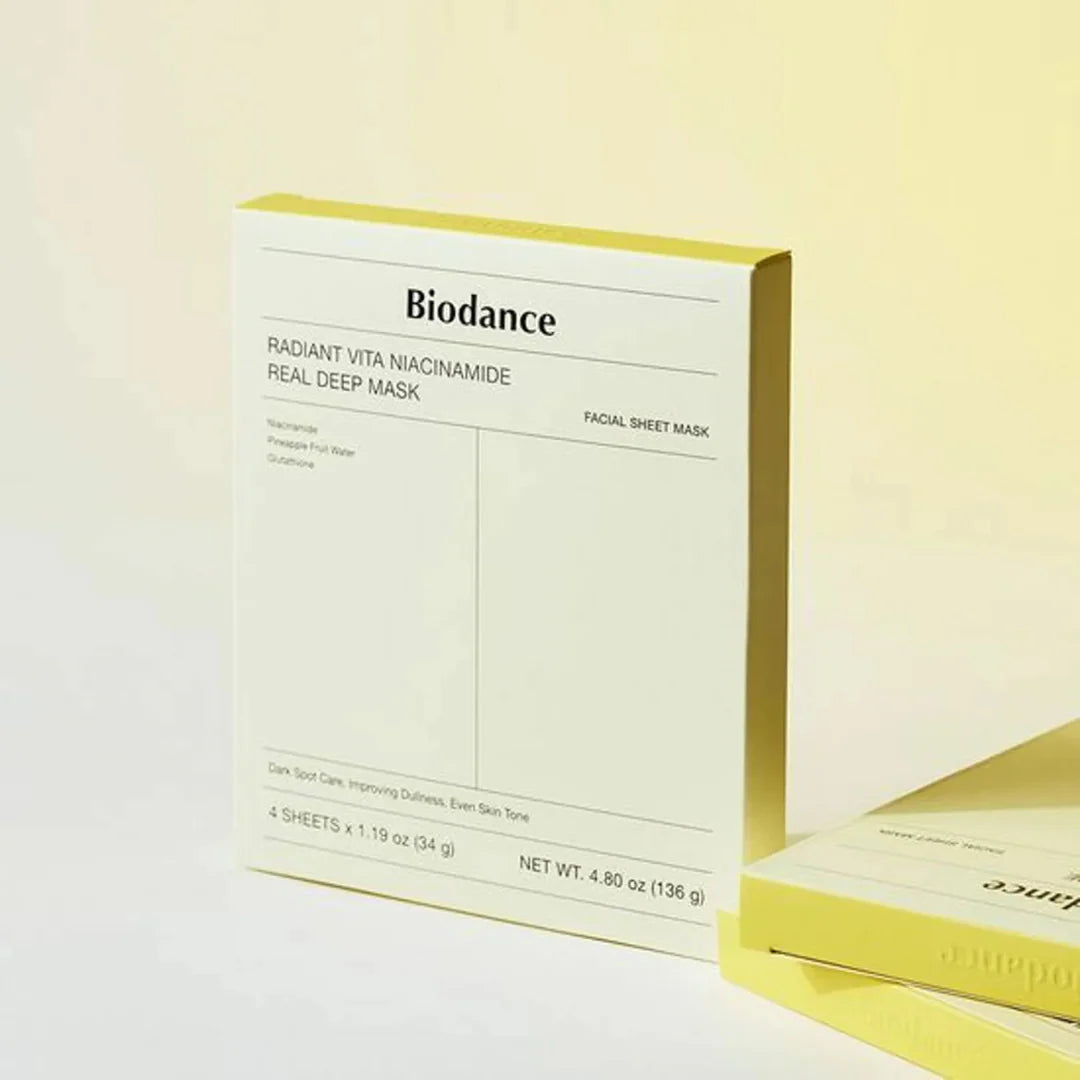 Radiant Vita Niacinamide Real Deep Mask - 4 Sheet Masks