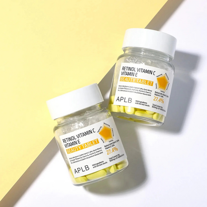 Retinol Vitamin C Vitamin E Beauty Tablet - 500 mg x 30 Tablets APLB