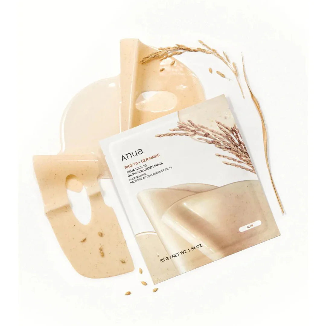 Rice 70 Glow Collagen Mask - 4 pcs